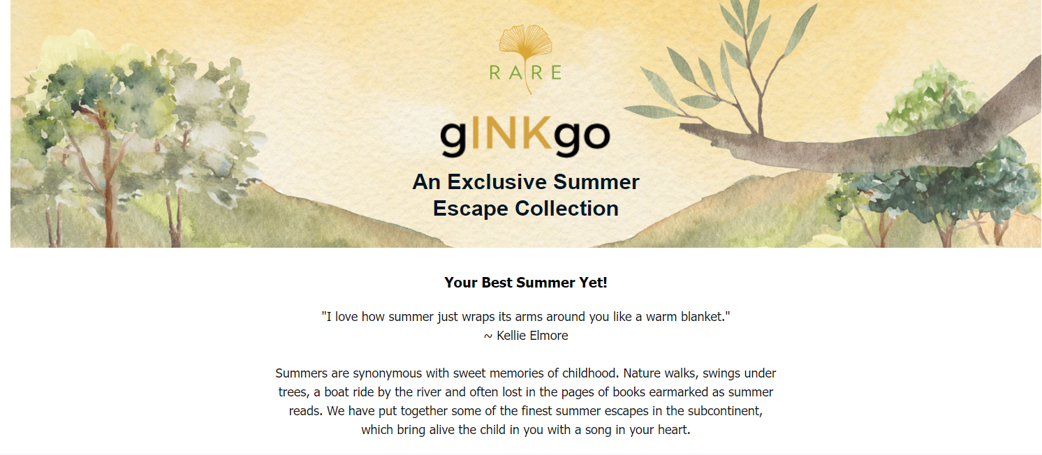 gINKgo | The RARE Newsletter | Summer Escapes by RARE | Vol 80 | Apr 2023 